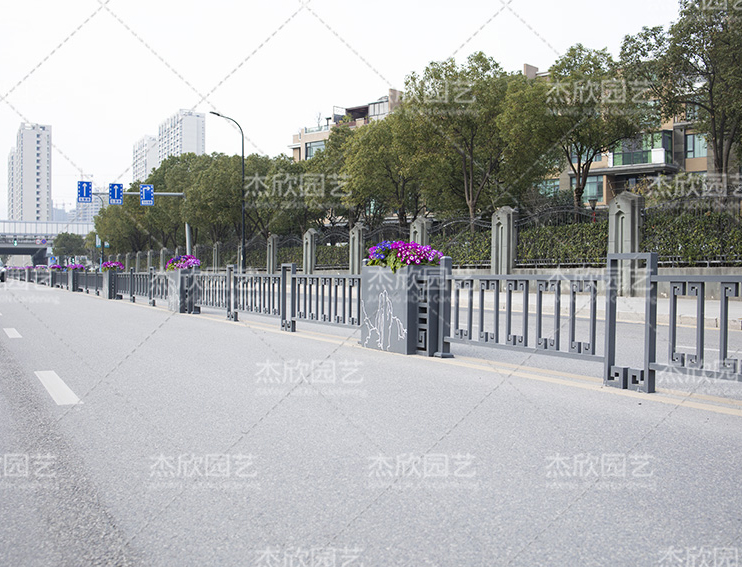 不銹鋼花槽道路花箱浙江案例