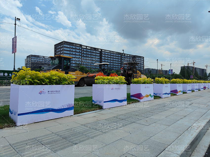 道路隔離花箱杭州亞運(yùn)會(huì)花箱案例